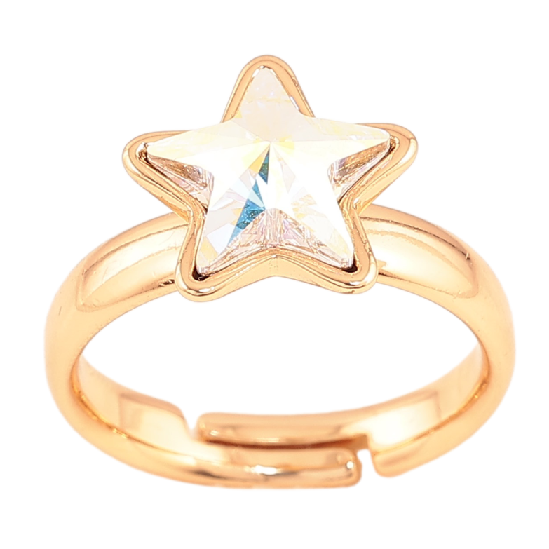 Каблучка Xuping колір Позолота 18K з кр-ми Swarovski "Кристальна зірка АВ" фото №10 Каблучка Xuping колір Позолота 18K з кр-ми Swarovski "Кристальна зірка АВ" фото №10