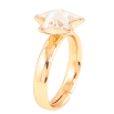 Кольцо Xuping цвет Позолота 18K с кр-ми Swarovski "Кристальная звезда АВ" фото №2