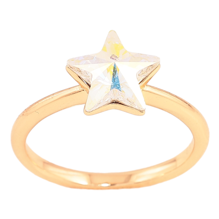 Каблучка Xuping колір Позолота 18K з кр-ми Swarovski "Кристальна зірка AВ" фото №15 Каблучка Xuping колір Позолота 18K з кр-ми Swarovski "Кристальна зірка AВ" фото №15