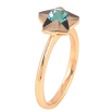 Каблучка Xuping колір Позолота 18K з кр-ми Swarovski "Кристальна зірка Metallic Blue" фото №3