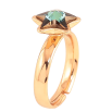 Каблучка Xuping колір Позолота 18K з кр-ми Swarovski "Кристальна зірка Metallic Blue" фото №4 Каблучка Xuping колір Позолота 18K з кр-ми Swarovski "Кристальна зірка Metallic Blue" фото №4