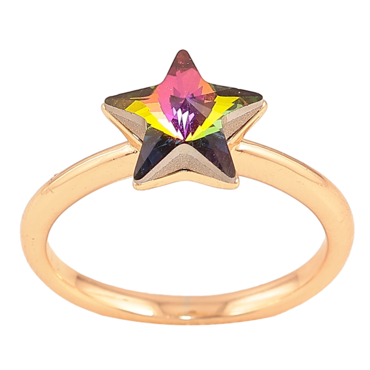 Каблучка Xuping колір Позолота 18K з кр-ми Swarovski "Кристальна зірка Vitrail Medium" фото №13 Каблучка Xuping колір Позолота 18K з кр-ми Swarovski "Кристальна зірка Vitrail Medium" фото №13