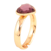 Каблучка Xuping колір Позолота 18K з кр-ми Swarovski "Кристальне серце Amethyst" фото №3 Каблучка Xuping колір Позолота 18K з кр-ми Swarovski "Кристальне серце Amethyst" фото №3