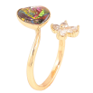 Каблучка Xuping колір Позолота 18K з кр-ми Swarovski "Кристальне серце Vitrail Medium з квіточкою" фото №4 Каблучка Xuping колір Позолота 18K з кр-ми Swarovski "Кристальне серце Vitrail Medium з квіточкою" фото №4