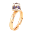 Каблучка Xuping колір Позолота 18K з кр-ми Swarovski "Кристальний куб Metallic Blue" 6х6мм фото №2 Каблучка Xuping колір Позолота 18K з кр-ми Swarovski "Кристальний куб Metallic Blue" 6х6мм фото №2