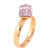 Кольцо Xuping цвет Позолота 18K с кр-ми Swarovski "Кристальный куб Provence Lavender" 6х6мм фото №3 Кольцо Xuping цвет Позолота 18K с кр-ми Swarovski "Кристальный куб Provence Lavender" 6х6мм фото №3