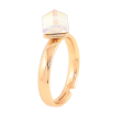 Каблучка Xuping колір Позолота 18K з кр-ми Swarovski "Кристальний куб Shimmer" 6х6мм фото №3 Каблучка Xuping колір Позолота 18K з кр-ми Swarovski "Кристальний куб Shimmer" 6х6мм фото №3