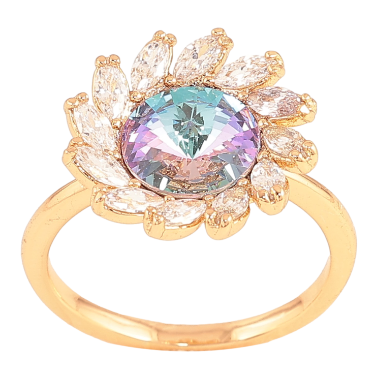 Каблучка Xuping колір Полота 18K з кр-ми Swarovski "Квітка з кристалом Paradise Shine" фото №21 Каблучка Xuping колір Полота 18K з кр-ми Swarovski "Квітка з кристалом Paradise Shine" фото №21