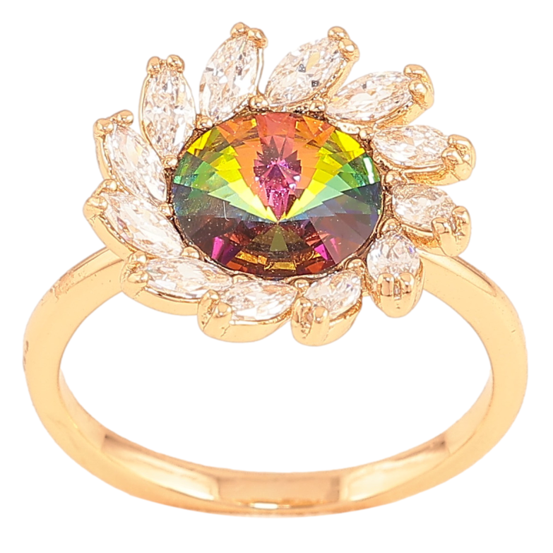 Каблучка Xuping колір Позолота 18K з кр-ми Swarovski "Квітка з кристалом Vitrail Medium" фото №13 Каблучка Xuping колір Позолота 18K з кр-ми Swarovski "Квітка з кристалом Vitrail Medium" фото №13