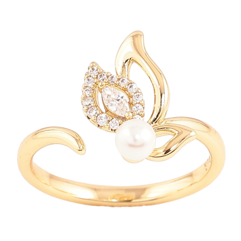 Каблучка Xuping колір Позолота 14K "Метелик" фото №1 Каблучка Xuping колір Позолота 14K "Метелик" фото №1