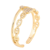 Кольцо Xuping цвет Позолота 14K "Узор с кристаллами" фото №2 Кольцо Xuping цвет Позолота 14K "Узор с кристаллами" фото №2