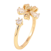 Кольцо Xuping цвет Позолота 14K "Цветочек с кристаллами" фото №2 Кольцо Xuping цвет Позолота 14K "Цветочек с кристаллами" фото №2
