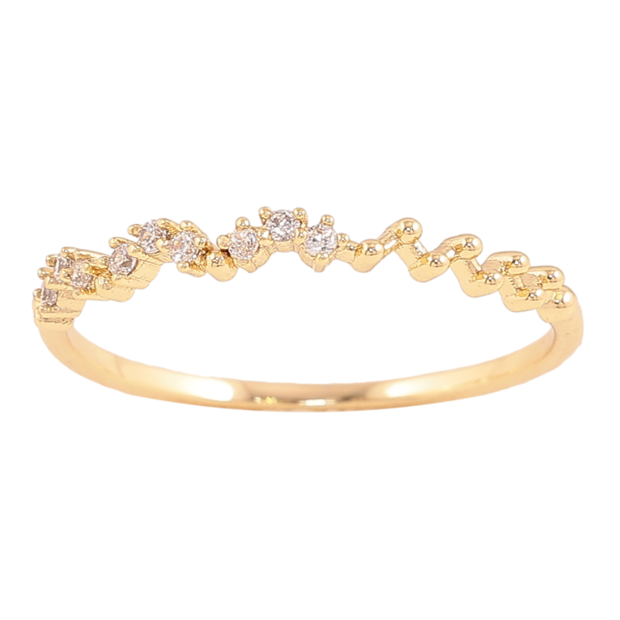 Кольцо Xuping цвет Позолота 14K "Узор с кристаллами" фото №1 Кольцо Xuping цвет Позолота 14K "Узор с кристаллами" фото №1
