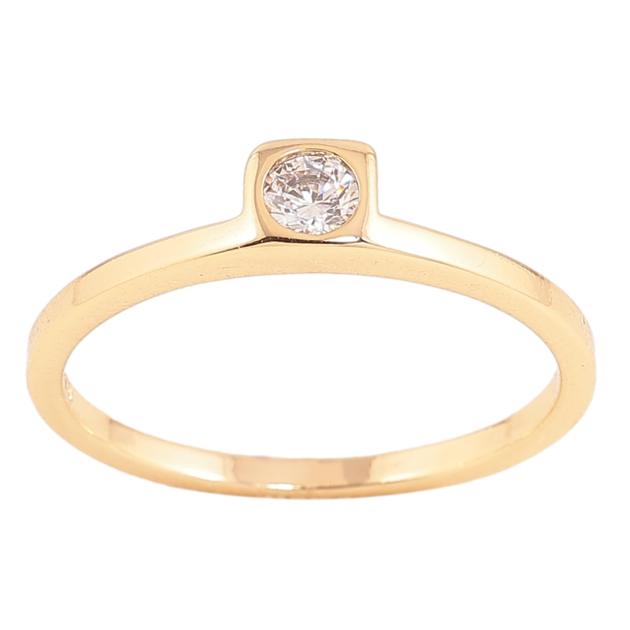 Каблучка Xuping колір Позолота 14K "Кристал" фото №1 Каблучка Xuping колір Позолота 14K "Кристал" фото №1