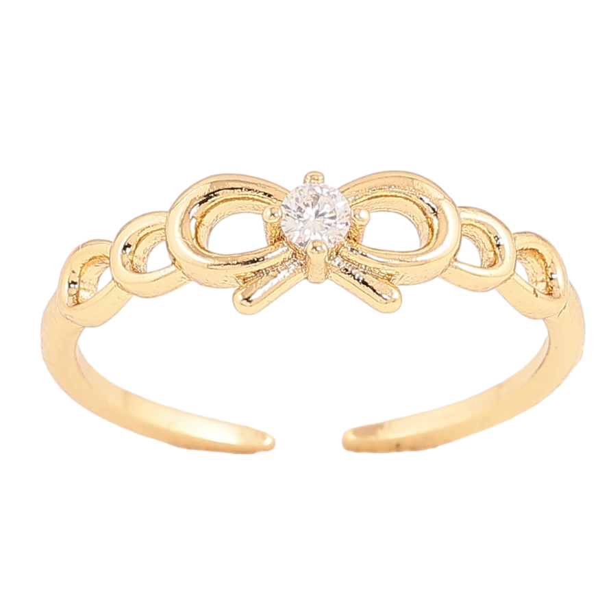 Кольцо Xuping цвет Позолота 14K "Бант" фото №1 Кольцо Xuping цвет Позолота 14K "Бант" фото №1