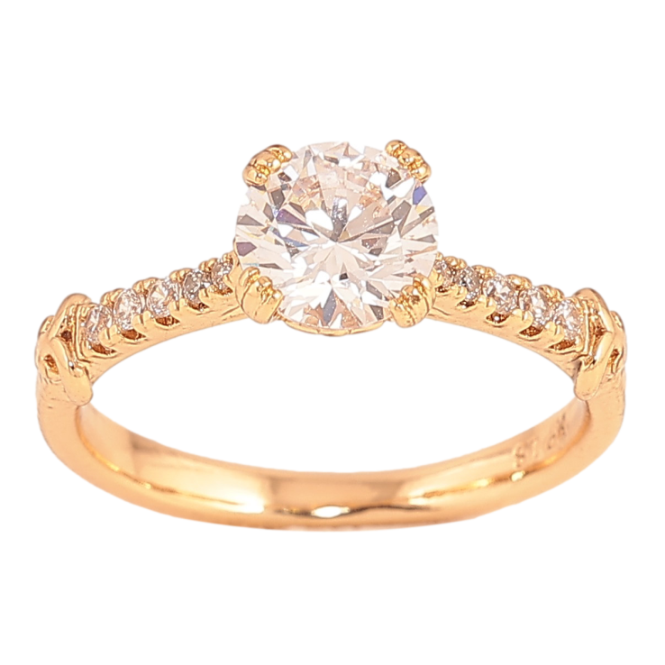 Кольцо Xuping цвет Позолота 18K "Кристальный блеск" ø 7мм фото №24 Кольцо Xuping цвет Позолота 18K "Кристальный блеск" ø 7мм фото №24