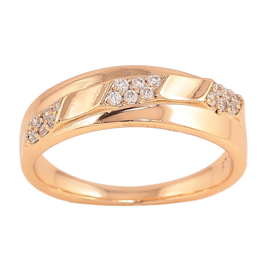 Кольцо Xuping цвет Позолота 18K "Узор с кристаллами" фото №1 Кольцо Xuping цвет Позолота 18K "Узор с кристаллами" фото №1