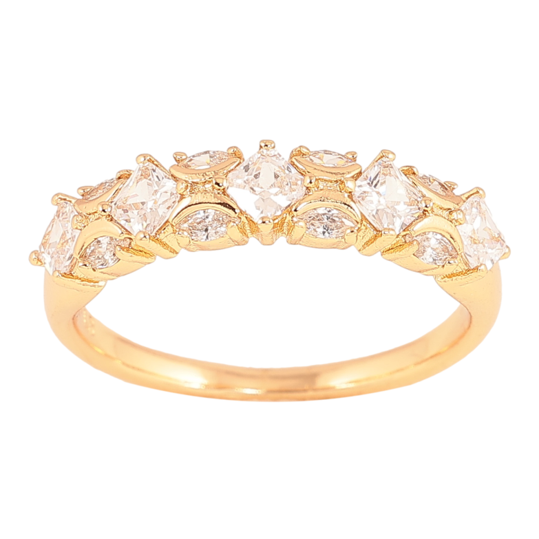 Каблучка Xuping колір Позолота 18K "Інкрустація кристалами" фото №3