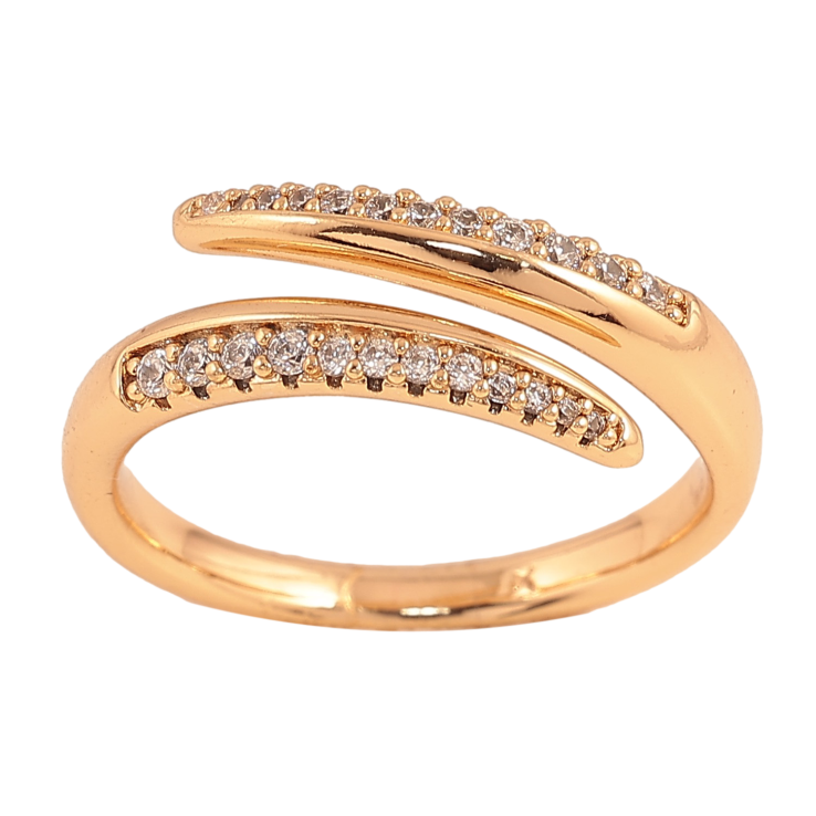 Кольцо Xuping цвет Позолота 18K "Узор с кристаллами" фото №17 Кольцо Xuping цвет Позолота 18K "Узор с кристаллами" фото №17