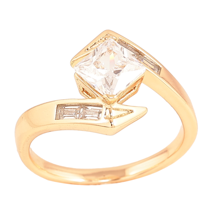 Кольцо Xuping цвет Позолота 18K "Узор с кристаллами" фото №1 Кольцо Xuping цвет Позолота 18K "Узор с кристаллами" фото №1