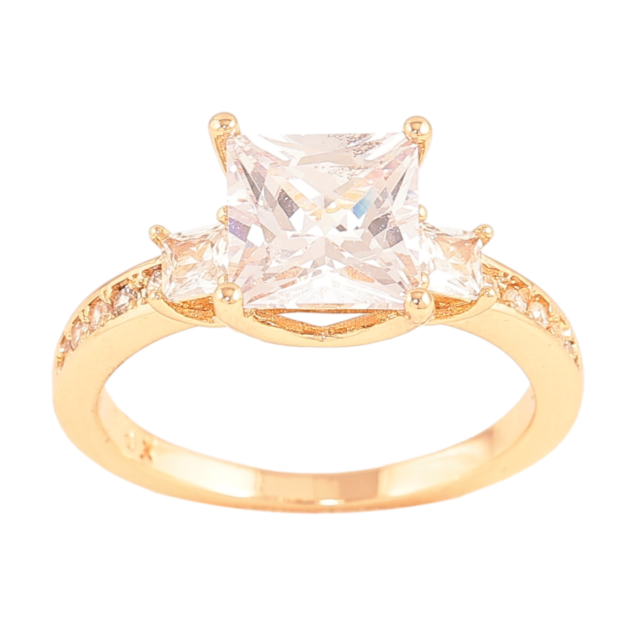 Каблучка Xuping колір Позолота 18K "Кристальний блиск" фото №1