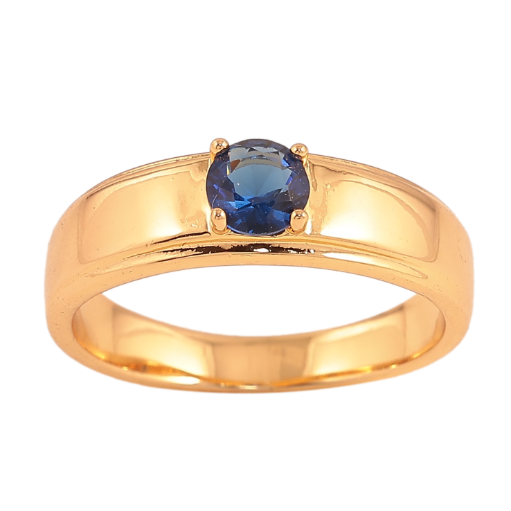 Кольцо Xuping цвет Позолота 18K "Синий кристалл" фото №5 Кольцо Xuping цвет Позолота 18K "Синий кристалл" фото №5