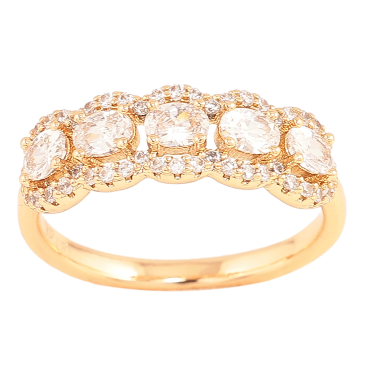 Каблучка Xuping колір Позолота 18K "Інкрустація кристалами" фото №14