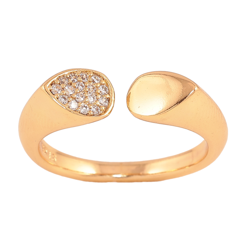 Каблучка Xuping колір Позолота 18K "Візерунок з кристалами" фото №20 Каблучка Xuping колір Позолота 18K "Візерунок з кристалами" фото №20