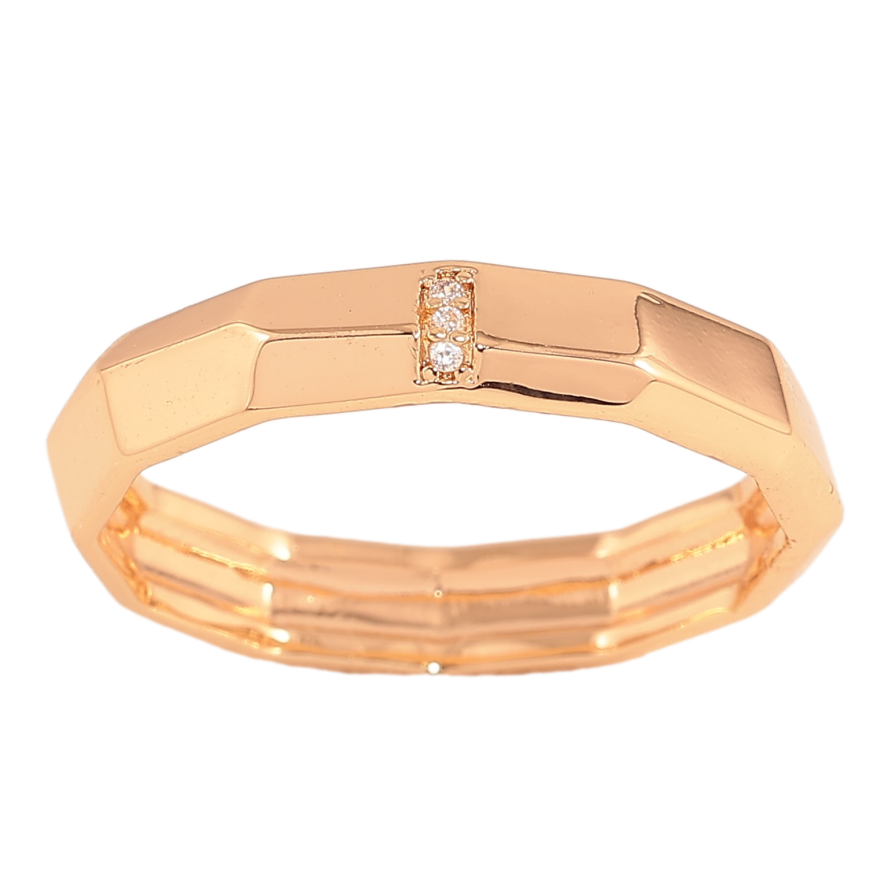 Кольцо Xuping цвет Позолота 18K "Узор с кристаллами" шир. 4мм фото №1 Кольцо Xuping цвет Позолота 18K "Узор с кристаллами" шир. 4мм фото №1