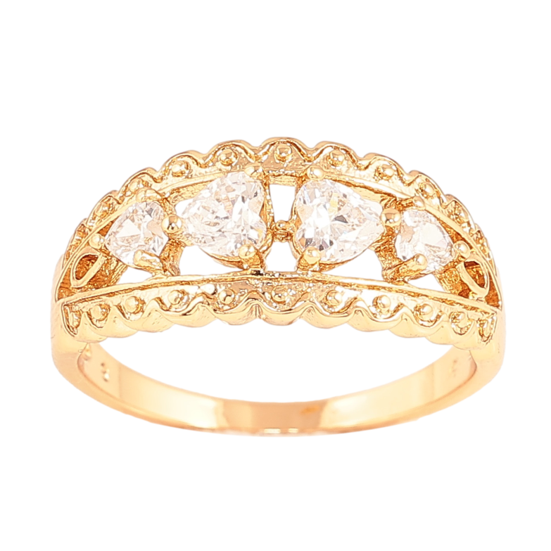 Каблучка Xuping колір Позолота 18K "Візерунок з кристалами" фото №17 Каблучка Xuping колір Позолота 18K "Візерунок з кристалами" фото №17