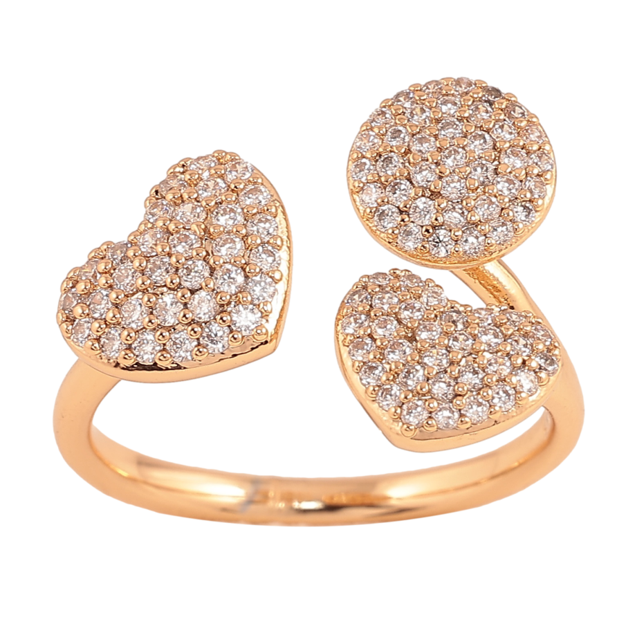 Кольцо Xuping цвет Позолота 18K "Инкрустация кристаллами" фото №1 Кольцо Xuping цвет Позолота 18K "Инкрустация кристаллами" фото №1