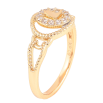 Кольцо Xuping цвет Позолота 18K "Узор с кристаллами" фото №2 Кольцо Xuping цвет Позолота 18K "Узор с кристаллами" фото №2