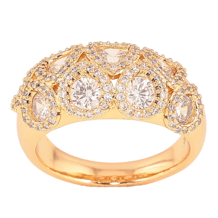 Кольцо Xuping цвет Позолота 18K "Инкрустация кристаллами" фото №5 Кольцо Xuping цвет Позолота 18K "Инкрустация кристаллами" фото №5