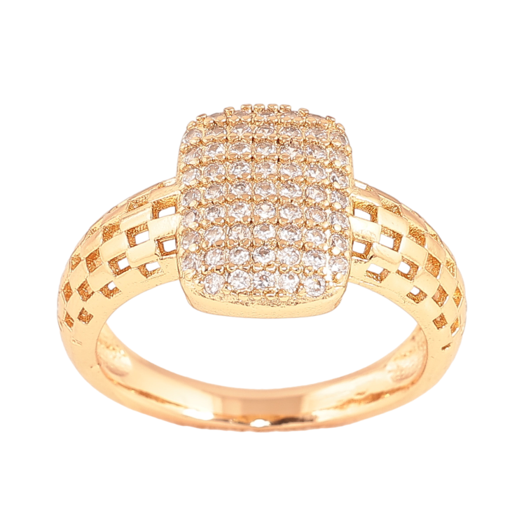 Каблучка Xuping колір Позолота 18K "Інкрустація кристалами" фото №6 Каблучка Xuping колір Позолота 18K "Інкрустація кристалами" фото №6