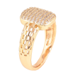 Каблучка Xuping колір Позолота 18K "Інкрустація кристалами" фото №2