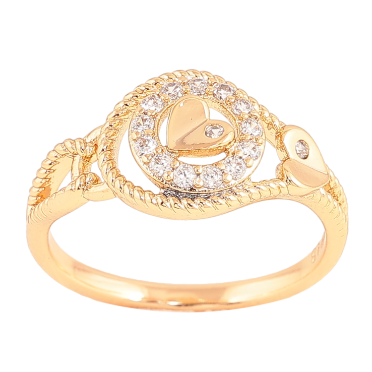 Каблучка Xuping колір Позолота 18K "Візерунок з кристалами" фото №18 Каблучка Xuping колір Позолота 18K "Візерунок з кристалами" фото №18