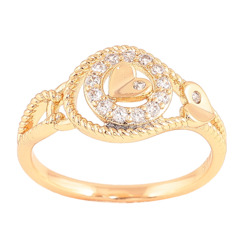 Каблучка Xuping колір Позолота 18K "Візерунок з кристалами" фото №7 Каблучка Xuping колір Позолота 18K "Візерунок з кристалами" фото №7