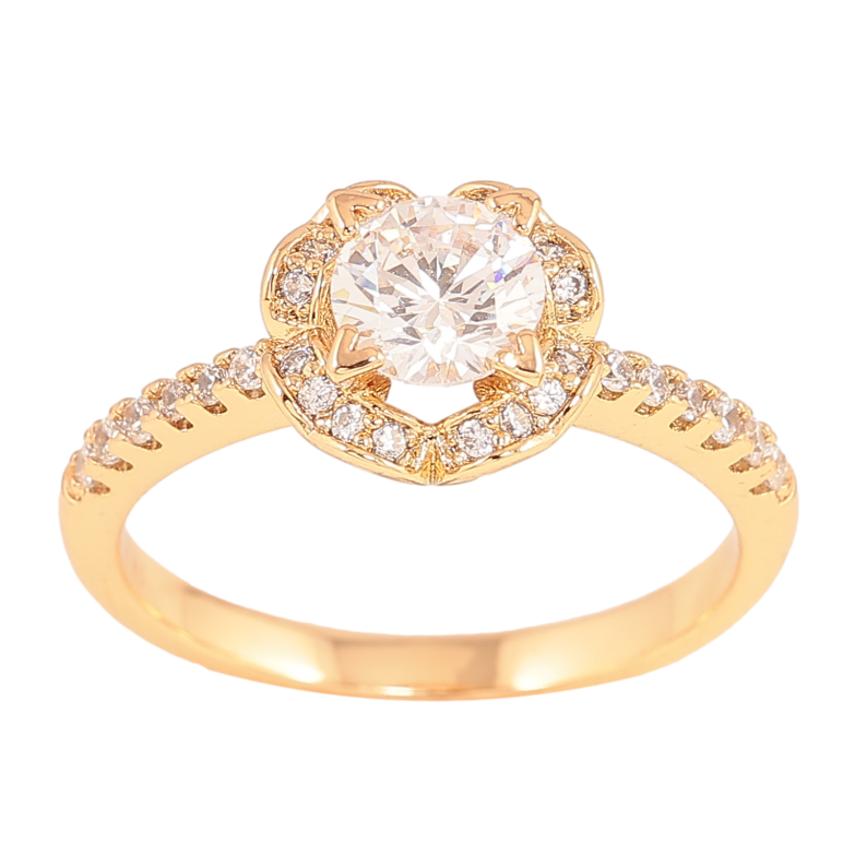 Каблучка Xuping колір Позолота 18K "Інкрустація кристалами" фото №7