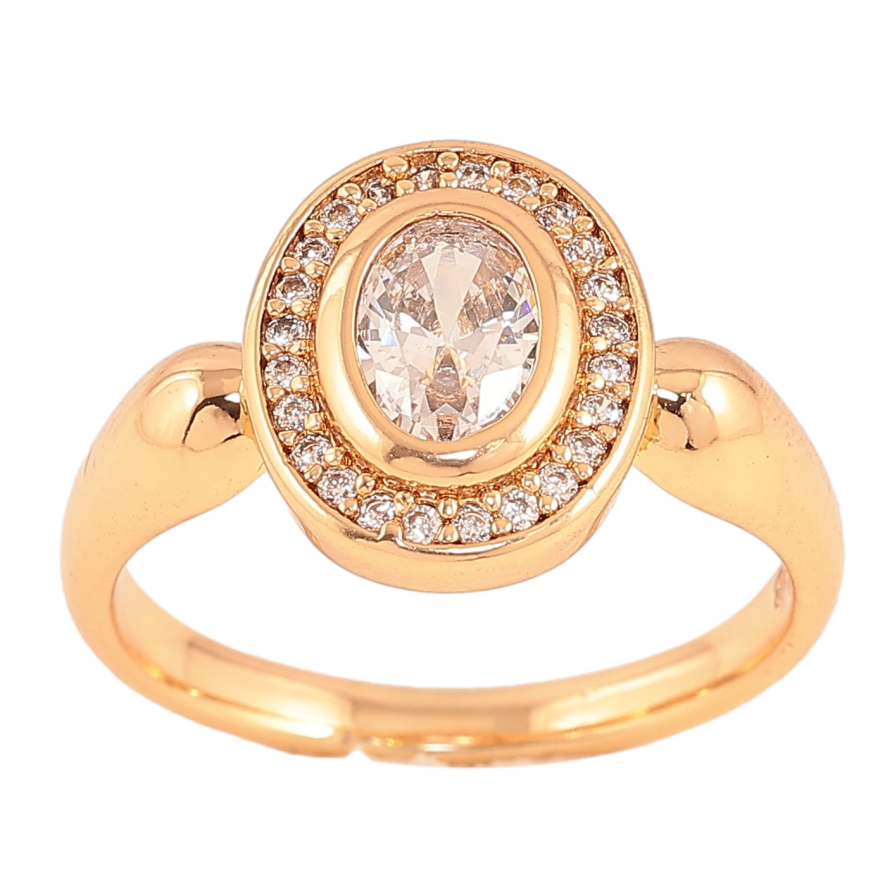 Кольцо Xuping цвет Позолота 18K "Узор с кристаллами" фото №1 Кольцо Xuping цвет Позолота 18K "Узор с кристаллами" фото №1