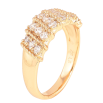 Каблучка Xuping колір Позолота 18K "Інкрустація кристалами" фото №2