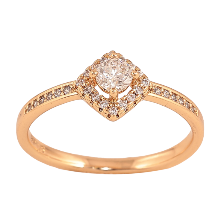 Кольцо Xuping цвет Позолота 18K "Узор с кристаллами" фото №12 Кольцо Xuping цвет Позолота 18K "Узор с кристаллами" фото №12
