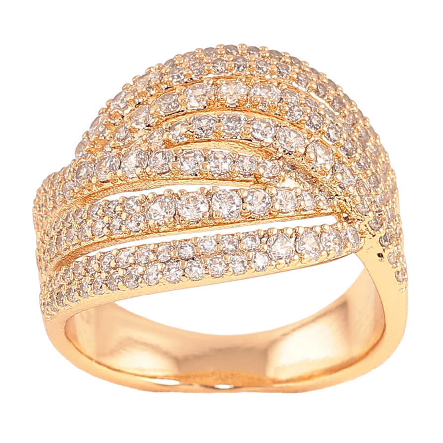 Кольцо Xuping цвет Позолота 18K "Инкрустация кристаллами" фото №1 Кольцо Xuping цвет Позолота 18K "Инкрустация кристаллами" фото №1