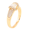 Каблучка Xuping колір Позолота 18K "Інкрустація кристалами" фото №2 Каблучка Xuping колір Позолота 18K "Інкрустація кристалами" фото №2