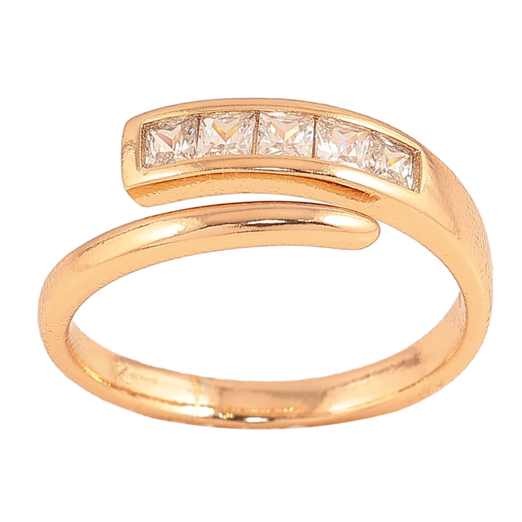 Кольцо Xuping цвет Позолота 18K "Узор с кристаллами" фото №9 Кольцо Xuping цвет Позолота 18K "Узор с кристаллами" фото №9