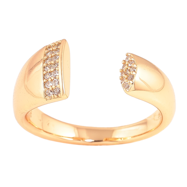 Каблучка Xuping колір Позолота 18K "Візерунок з кристалами" фото №13 Каблучка Xuping колір Позолота 18K "Візерунок з кристалами" фото №13
