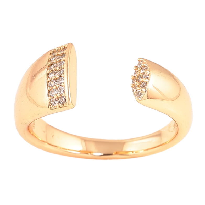 Каблучка Xuping колір Позолота 18K "Візерунок з кристалами" фото №23 Каблучка Xuping колір Позолота 18K "Візерунок з кристалами" фото №23