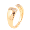 Кольцо Xuping цвет Позолота 18K "Узор с кристаллами" фото №2 Кольцо Xuping цвет Позолота 18K "Узор с кристаллами" фото №2