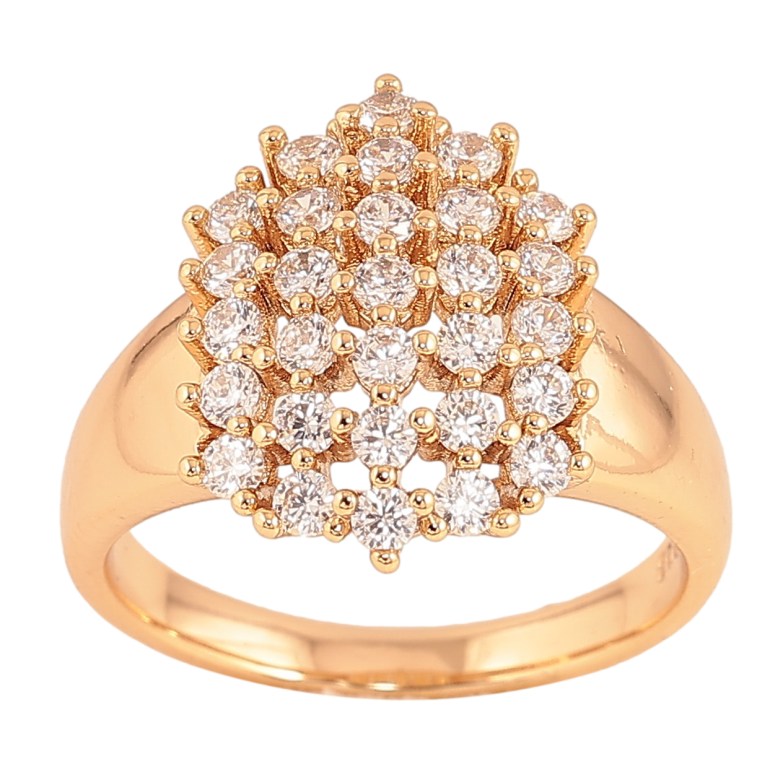 Каблучка Xuping колір Позолота 18K "Інкрустація кристалами" фото №10