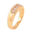Кольцо Xuping цвет Позолота 18K "Дорожка кристаллов" фото №2 Кольцо Xuping цвет Позолота 18K "Дорожка кристаллов" фото №2