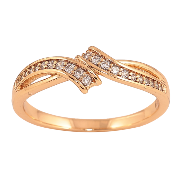 Кольцо Xuping цвет Позолота 18K "Узор с кристаллами" фото №13 Кольцо Xuping цвет Позолота 18K "Узор с кристаллами" фото №13